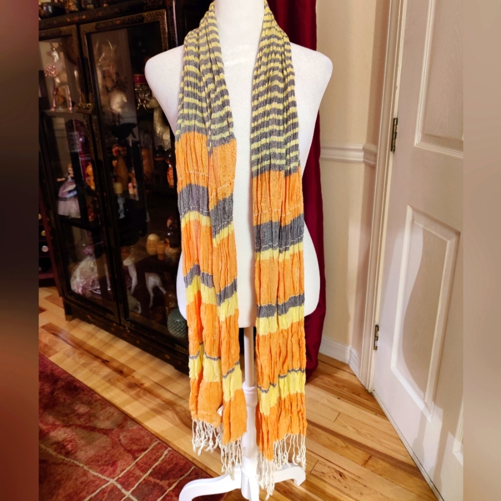 Y2K G brand Large striped and color block Wrap